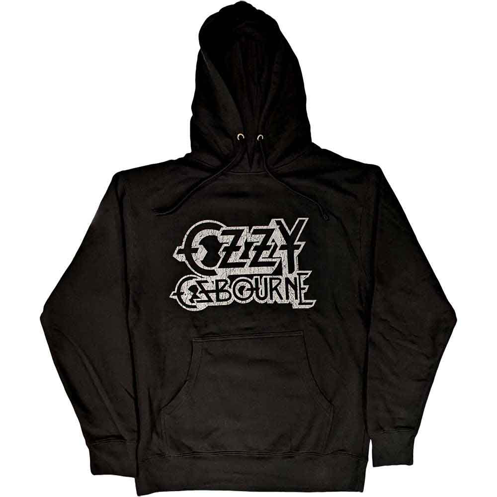 Ozzy Osbourne Hoodie: Vintage Logo (Black)