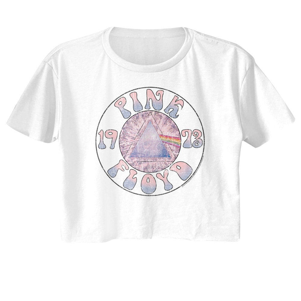 Pink Floyd Sketch Prism Circle Ladies Crop Top