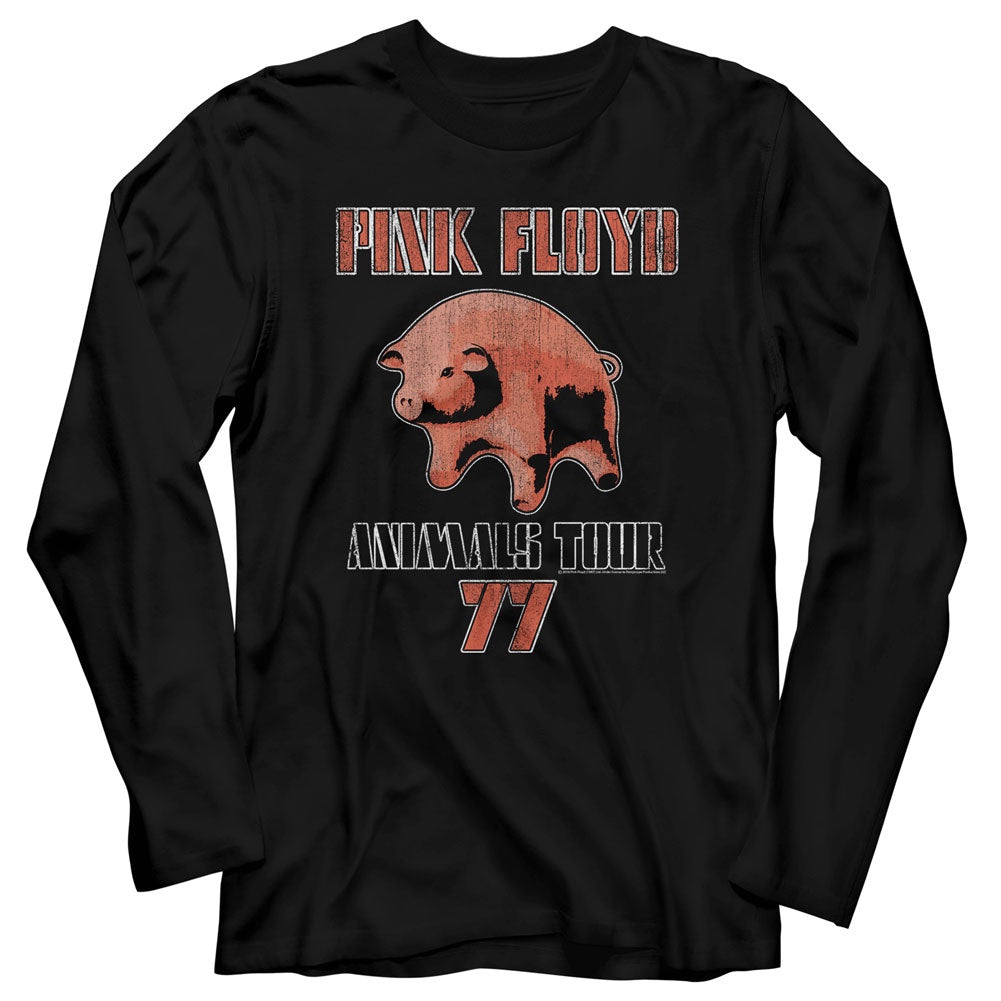 Pink Floyd Tour 77 Black Long Sleeve Shirt