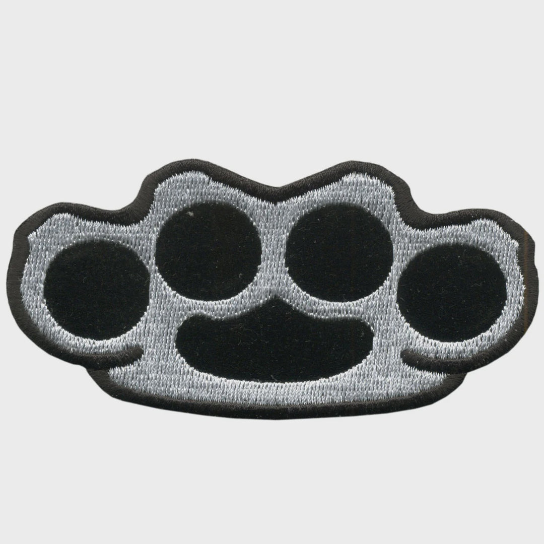 Hot Leathers Brass Knuckles 4" X 2" Patch