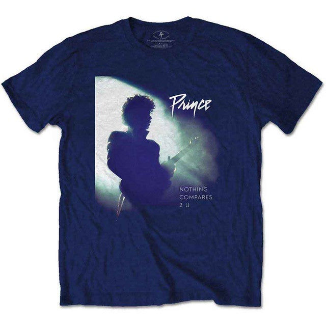 Prince Unisex T-Shirt: Nothing Compares 2 U (Navy Blue)