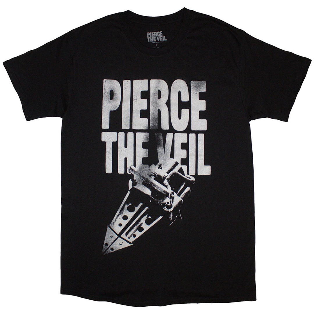 Pierce The Veil Unisex T-Shirt - Large Text (Black)