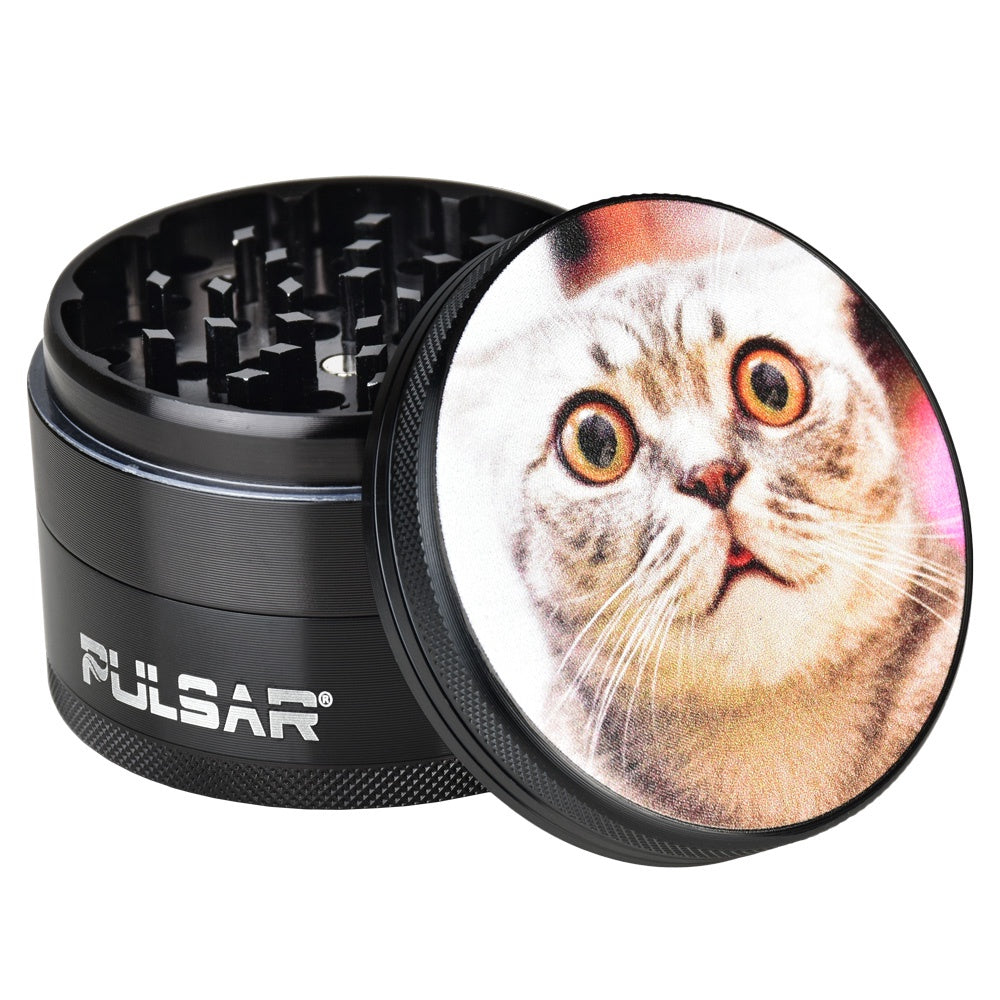 Pulsar Design Series Grinder | Stoned Cat | 4pc | 2.5"