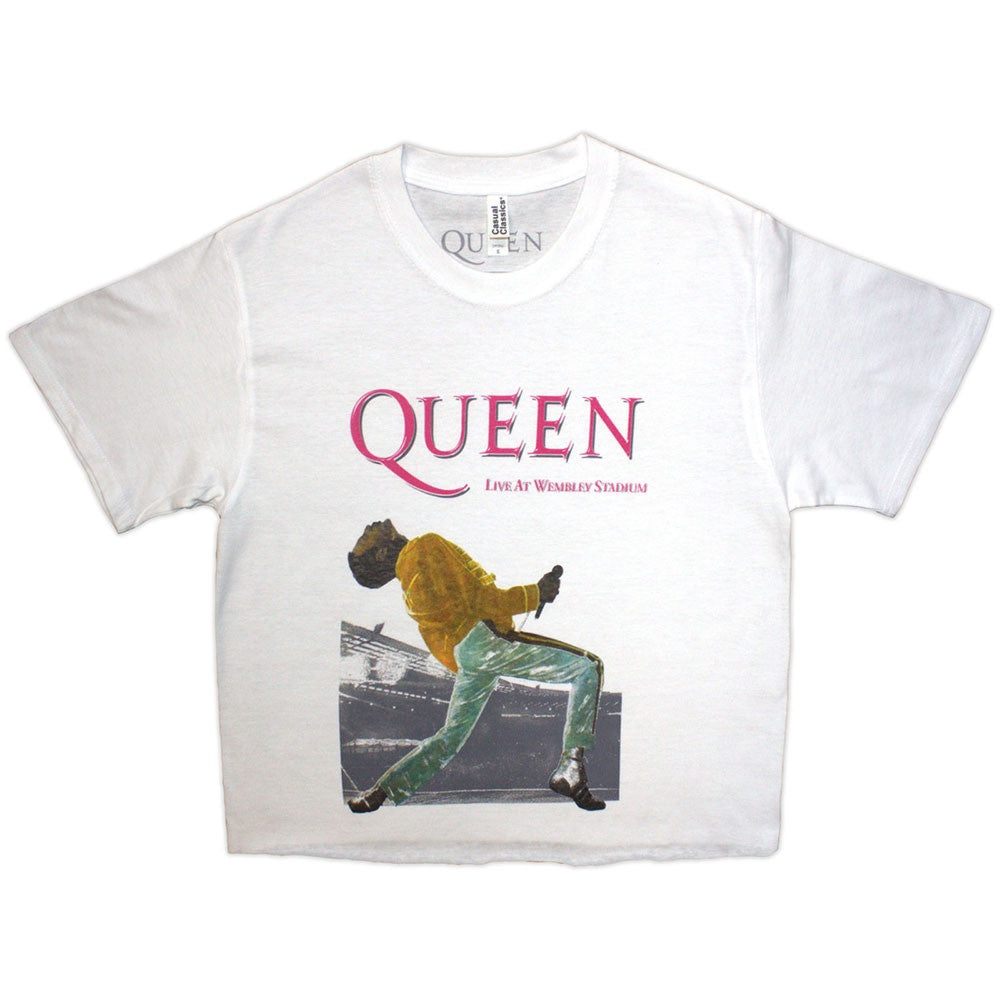 Queen Ladies Crop Top: Wembley