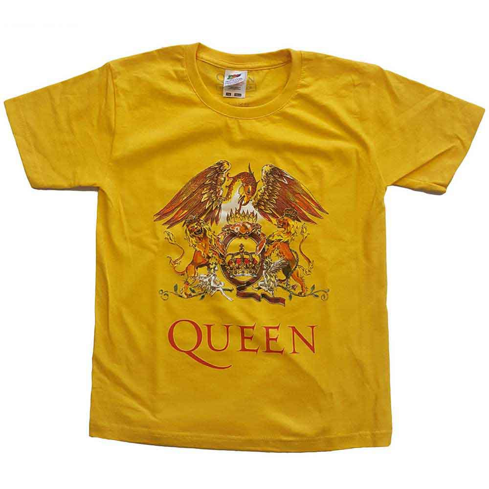 QUEEN KIDS T-SHIRT: CLASSIC CREST YELLOW
