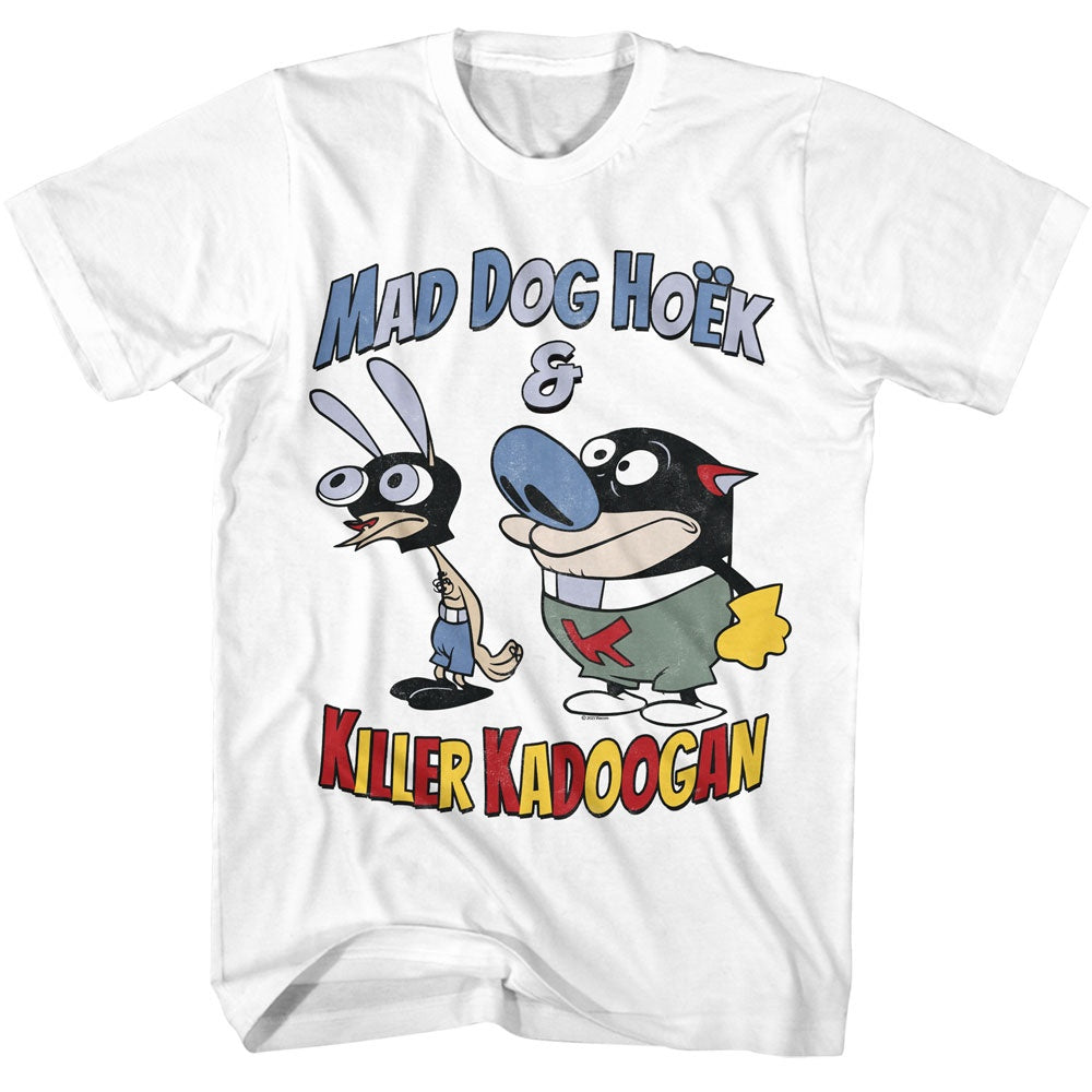 Ren and Stimpy Mad Dog Hoek T-Shirt