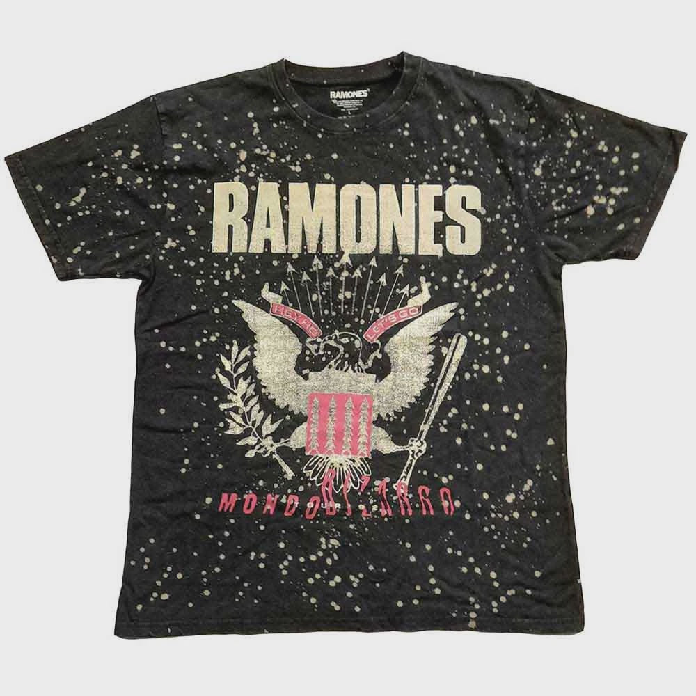 Ramones Unisex T-Shirt: Eagle (Black) (Wash Collection)
