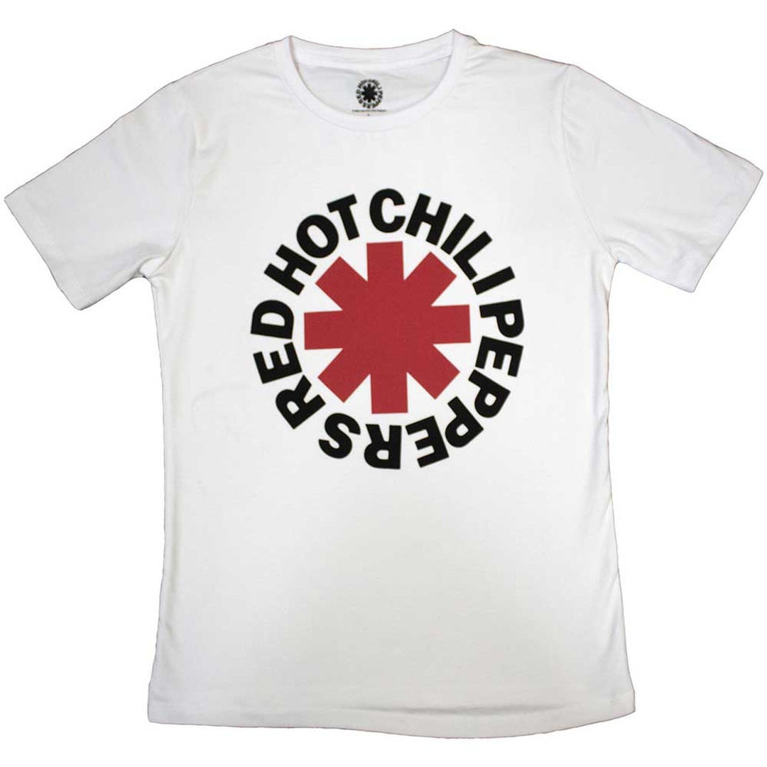 Red Hot Chili Peppers Ladies T-Shirt - Classic Asterisk (White)