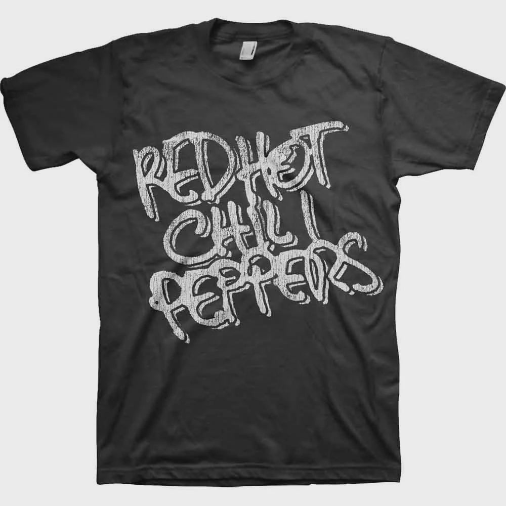 Red Hot Chili Peppers T-Shirt: Black & White Logo