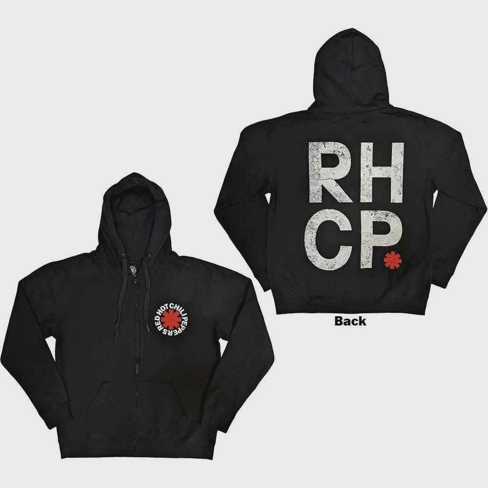 Red Hot Chili Peppers Zip Hoodie: Red Asterisk