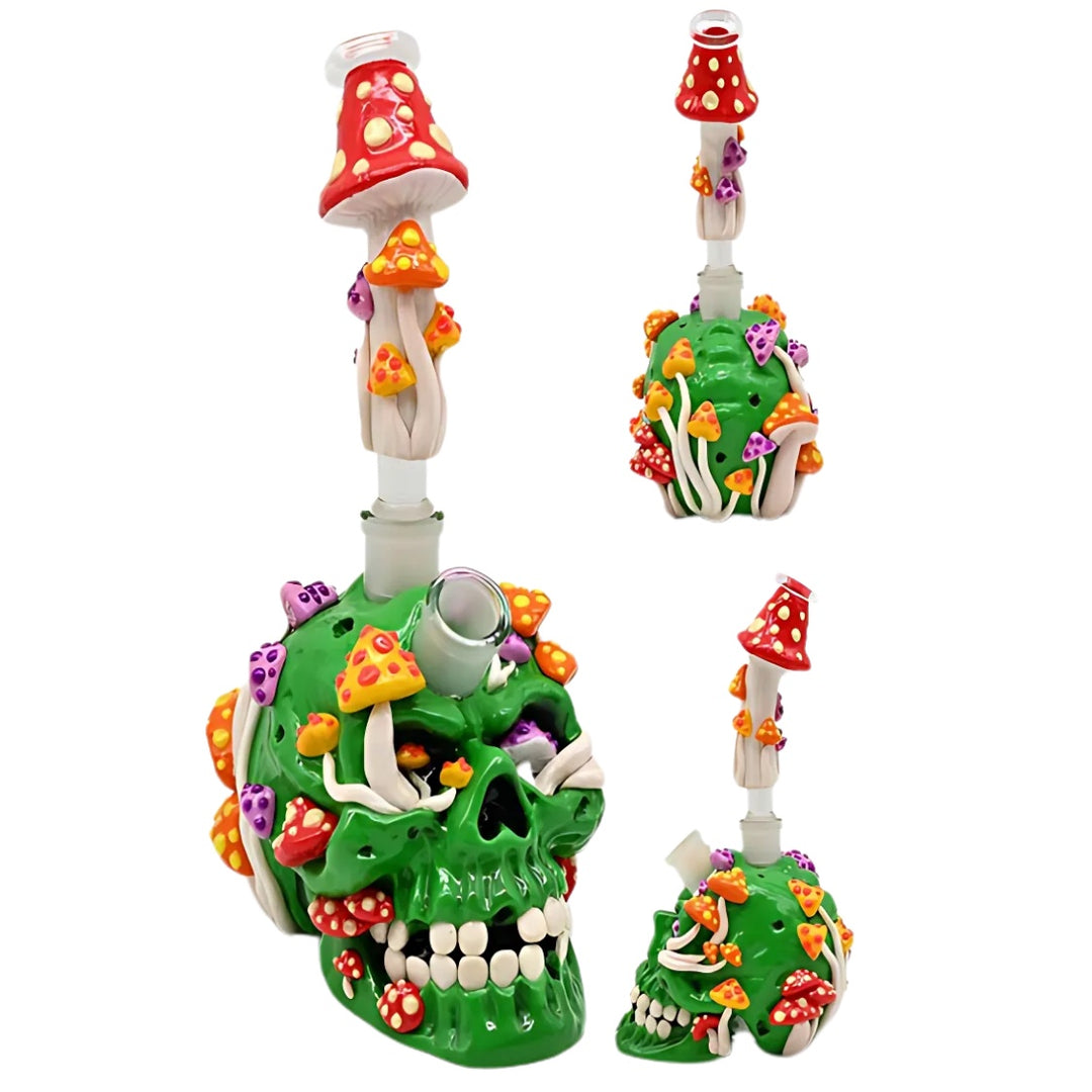 MUSHROOM SKULL WATER PIPE | RL64219 | 10″