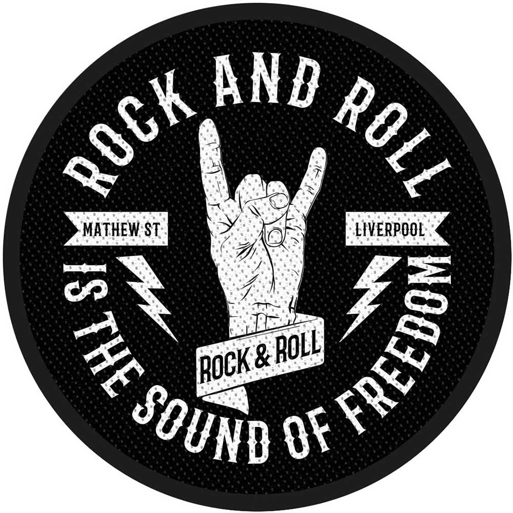 ROCK OFF STANDARD PRINTED PATCH: MATHEW ST R&R HORNS