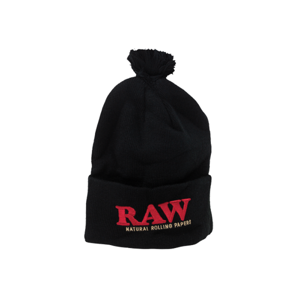 RAW - PomPom Knit Hat