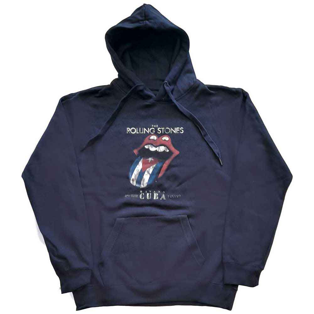 THE ROLLING STONES UNISEX PULLOVER HOODIE: HAVANA CUBA