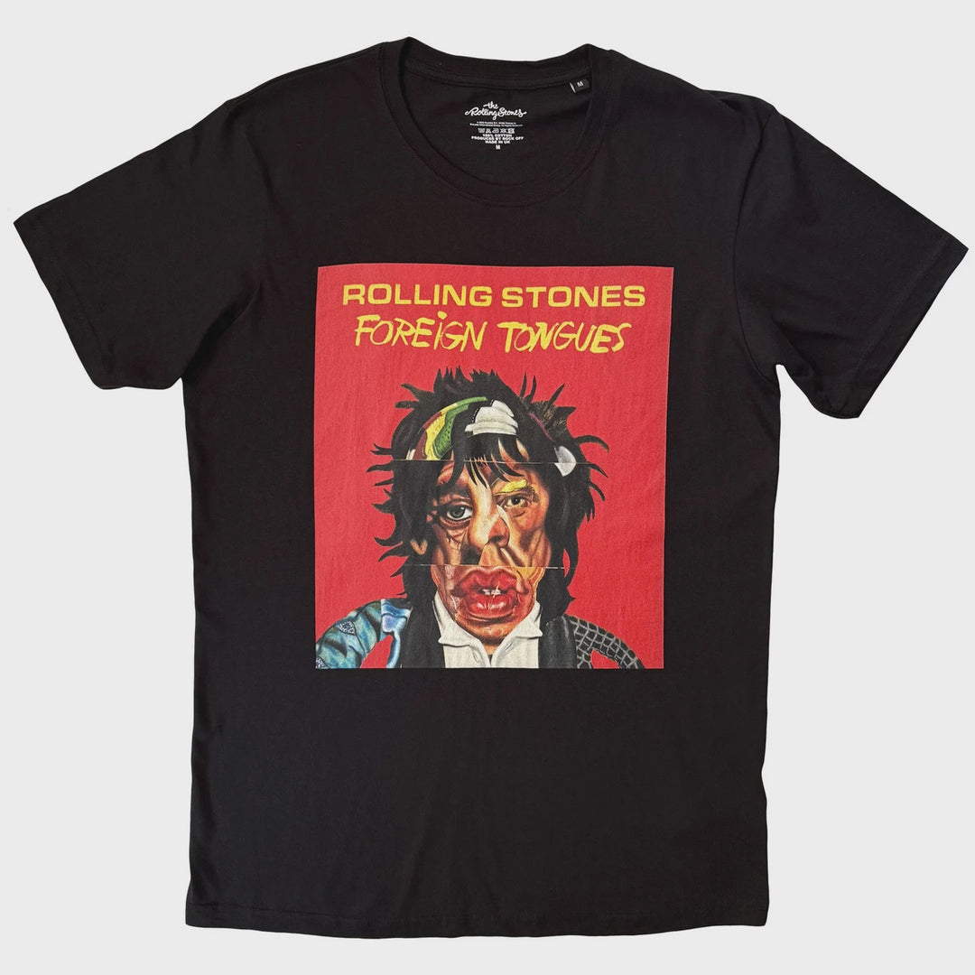 The Rolling Stones Unisex T-Shirt - Foreign Tongues (Black)