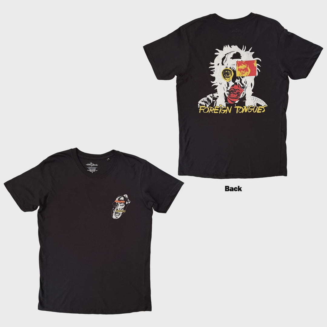 The Rolling Stones Unisex T-Shirt: Foreign Tongues (Back Print)