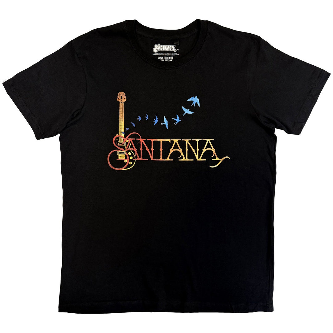 Santana Unisex T-Shirt: Guitar & Birds