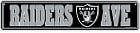 Raiders Small Street Sign