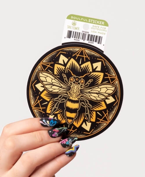 Bee Mandala Sticker