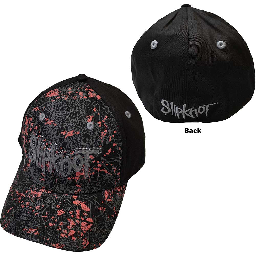 SLIPKNOT UNISEX BASEBALL CAP: NONAGRAMS PATTERN (EMBELLISHED)