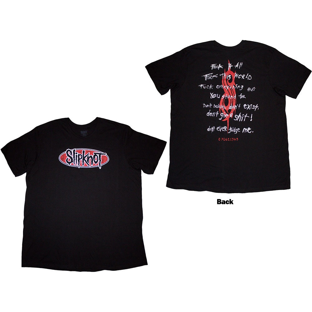 Slipknot Unisex T-Shirt: F It All