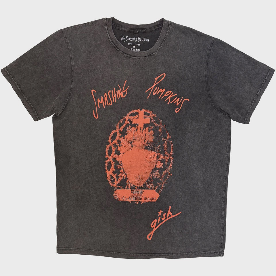 Smashing Pumpkins Stone Wash T-Shirt: Sacred Heart