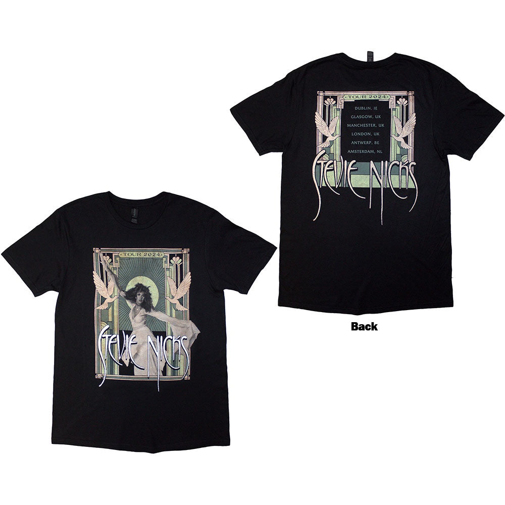 Stevie Nicks Unisex T-Shirt - Tour '24 Doves (Black)