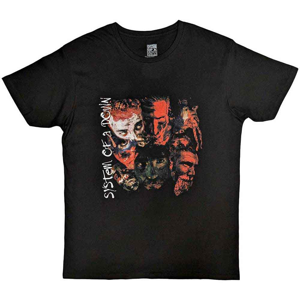 System Of A Down Unisex T-Shirt - Painted Faces