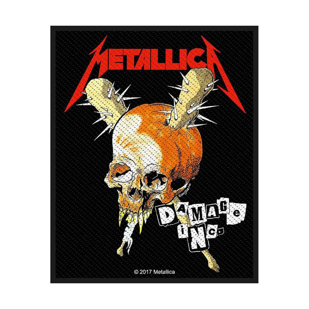 METALLICA STANDARD WOVEN PATCH: DAMAGE INC