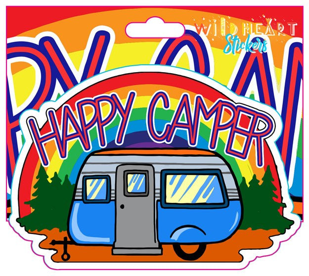 Wild Heart - Happy Camper Window Sticker ST110