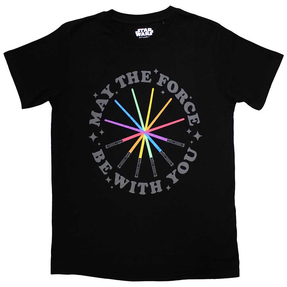 Star Wars Unisex T-Shirt: Rainbow Sabers