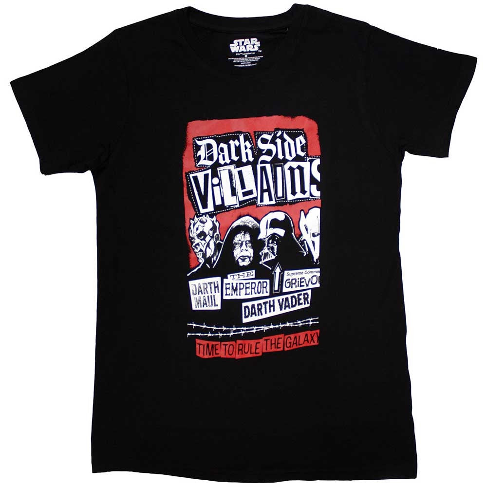 Star Wars Unisex T-Shirt: Dark Side Villains (Black)