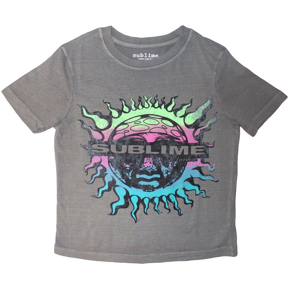 Sublime Ladies Crop Top - Gradient Sun