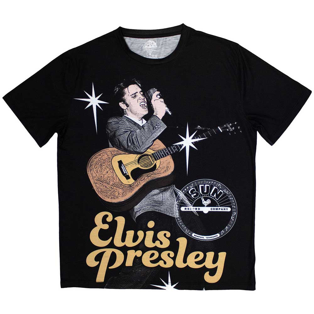 Sun Records Sublimation T-Shirt: Elvis Mic