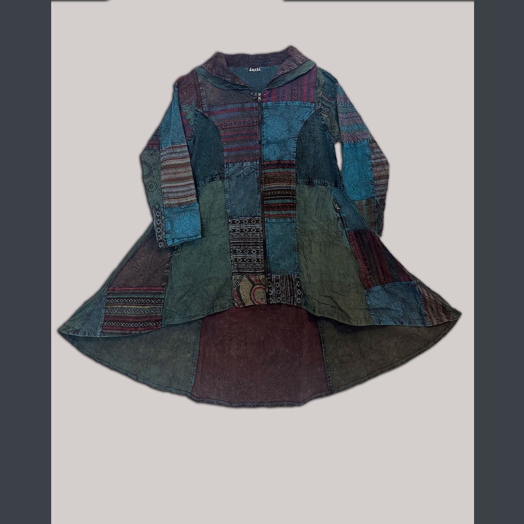 DREAMCATCHER JACKET - Cotton Patchwork Zip Up w/Pockets