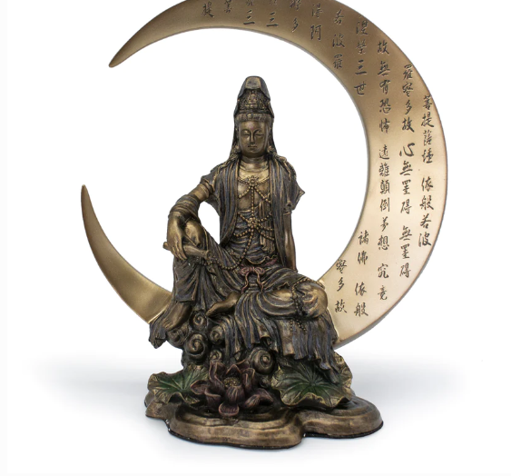 Kwan Yin on the Moon Statue 41755