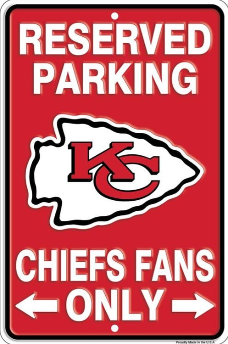 Kansas City Chiefs Tin Sign