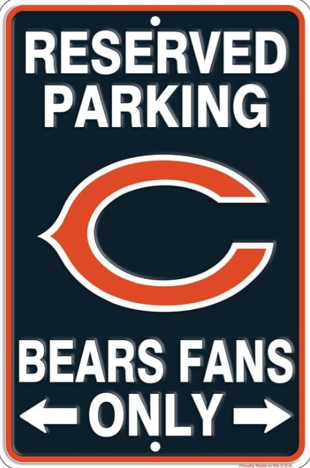 Chicago Bears Tin Sign