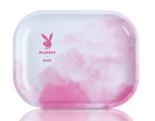 Playboy x RYOT Metal Rolling Tray - SM Pink Smoke