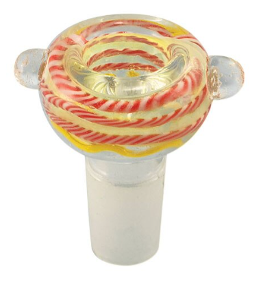 Coiled Ropes Fumed Herb Slide | 19mm M | Colors Vary