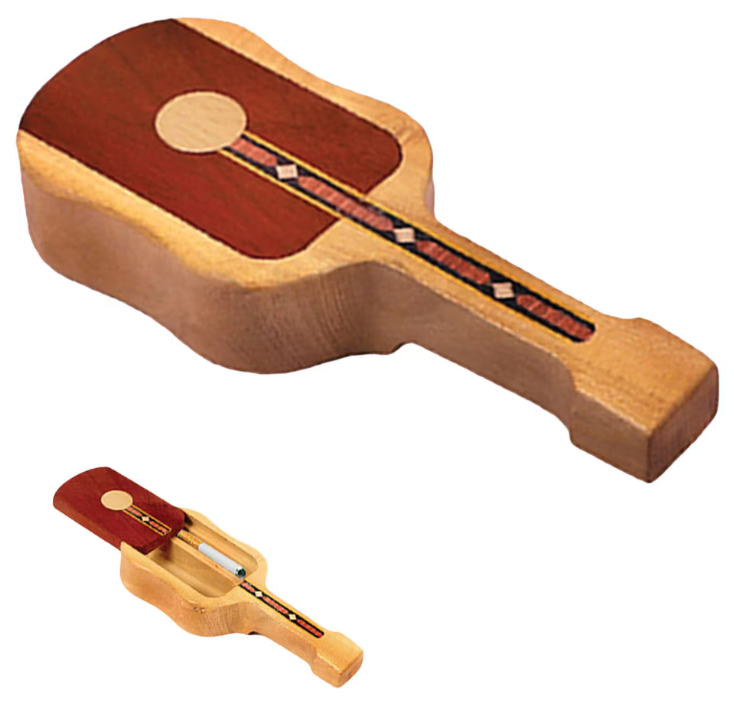 Guitar Magnetic Slide Lid Wood Dugout | 5.5"