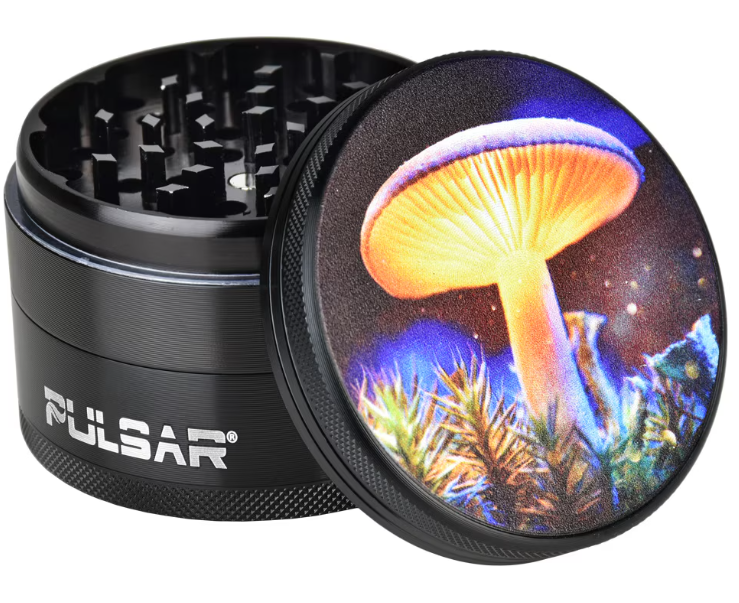 Pulsar Design Series Grinder | Mystical Mushroom | 4pc | 2.5"