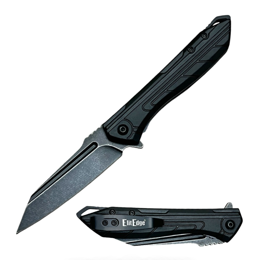 7.75" Tactical Spring Assisted Wharncliffe Blade Pocket Knife