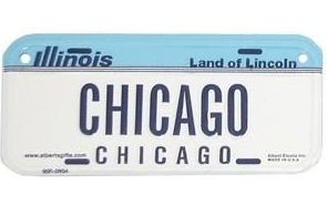 Chicago Bike Plate