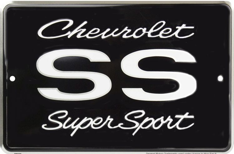 Chevy Super Sport Sm. Parking Sign