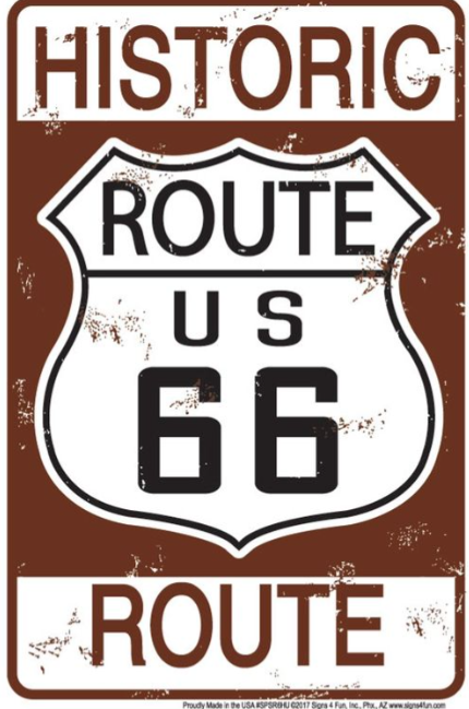 66 Historic US Tin Sign