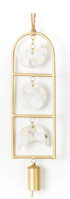 Chayana Moon Phase Mother of Pearl Wind Chime