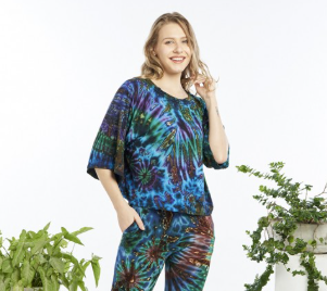 Spandex High-Low Loose Fit Top