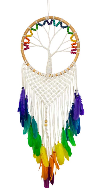Wall Hanging Boho Wooden Bead Tree 30327