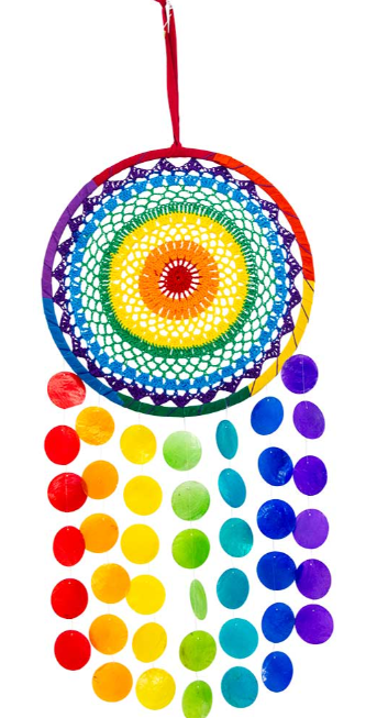 Dreamcatcher Woven - Chakra w/ Shells